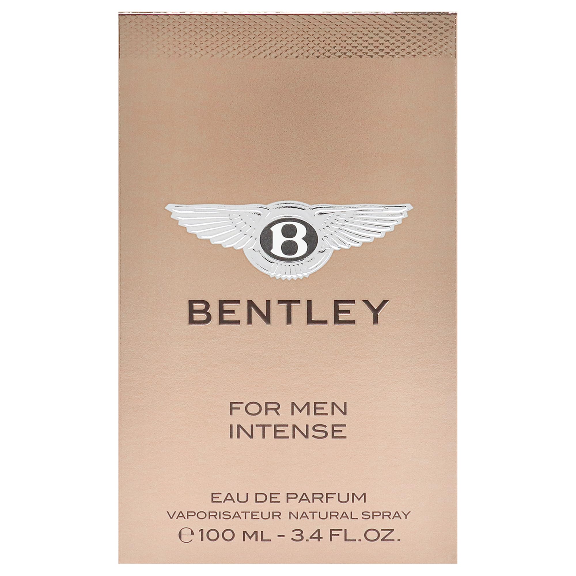 Bentley Intense label detail highlighting branding
