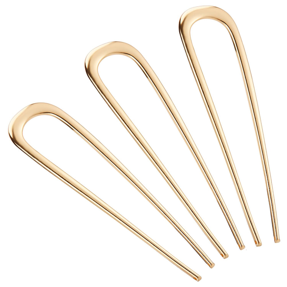 BEoffer gold French hair pin for elegant updos and twists