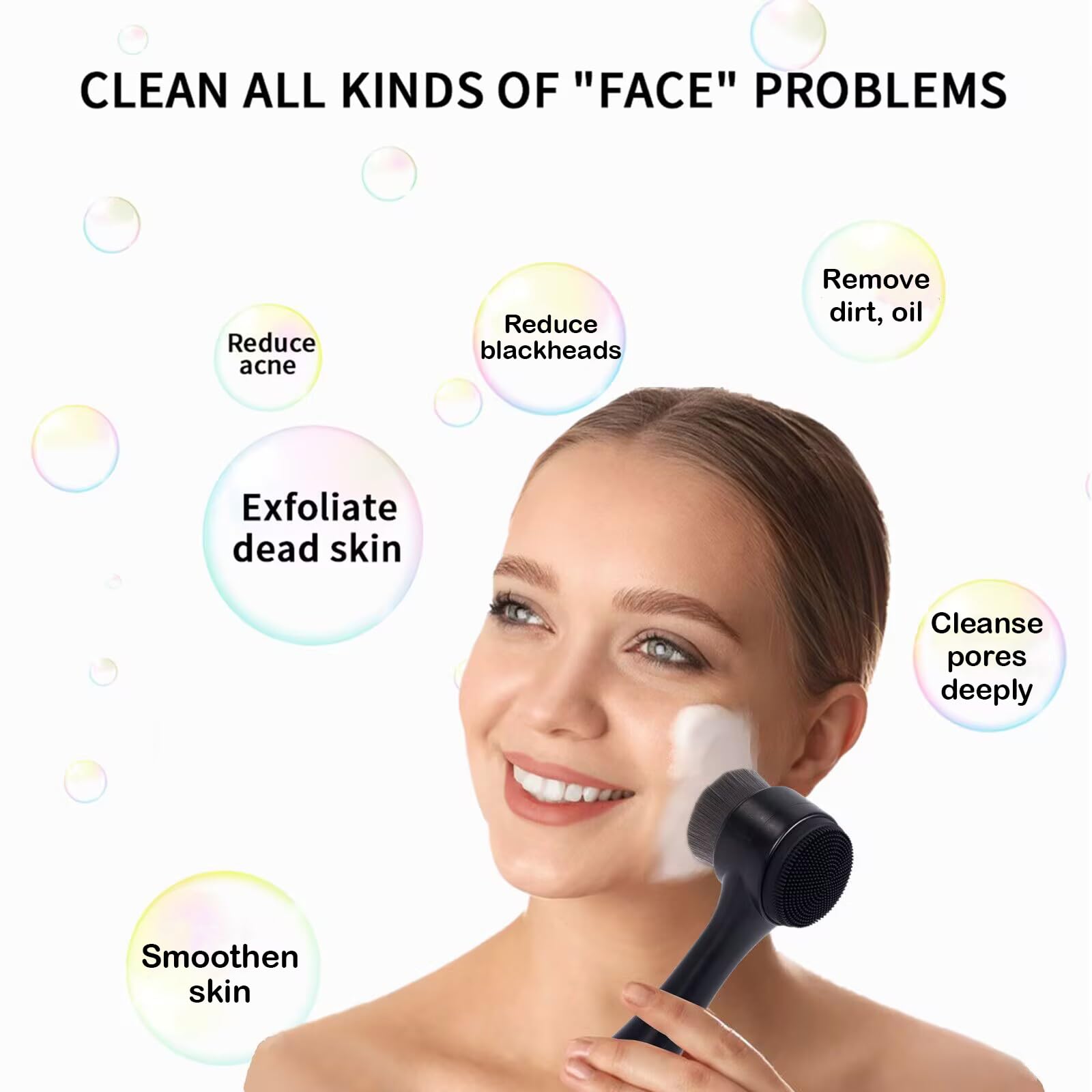 Beomeen silicone exfoliating pad for facial massage and exfoliation.