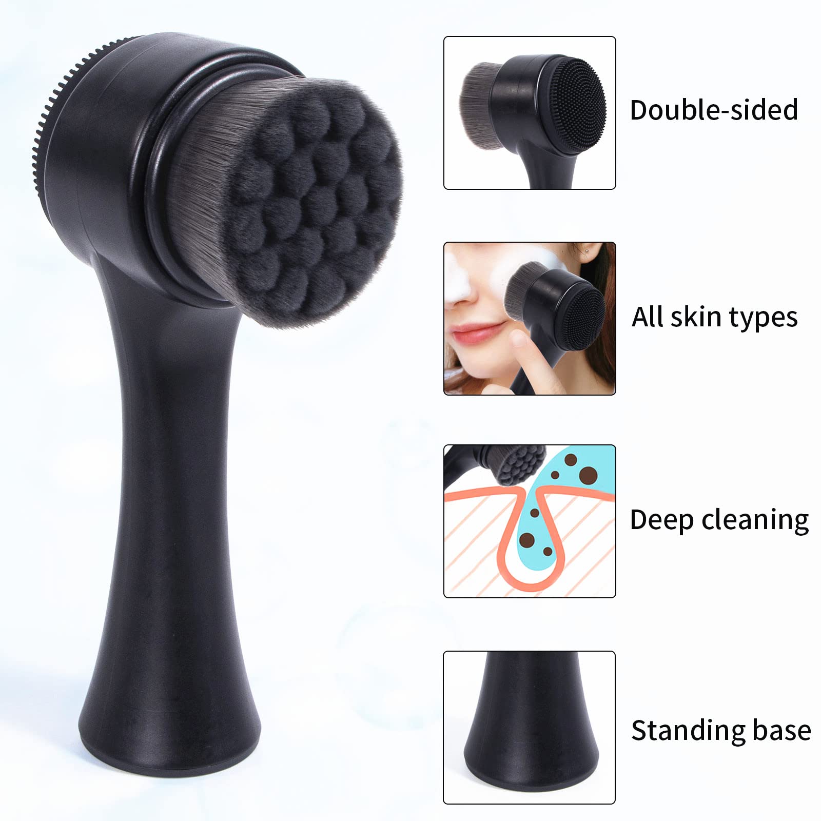 Beomeen ultra-soft bamboo charcoal fiber bristles for gentle cleansing.