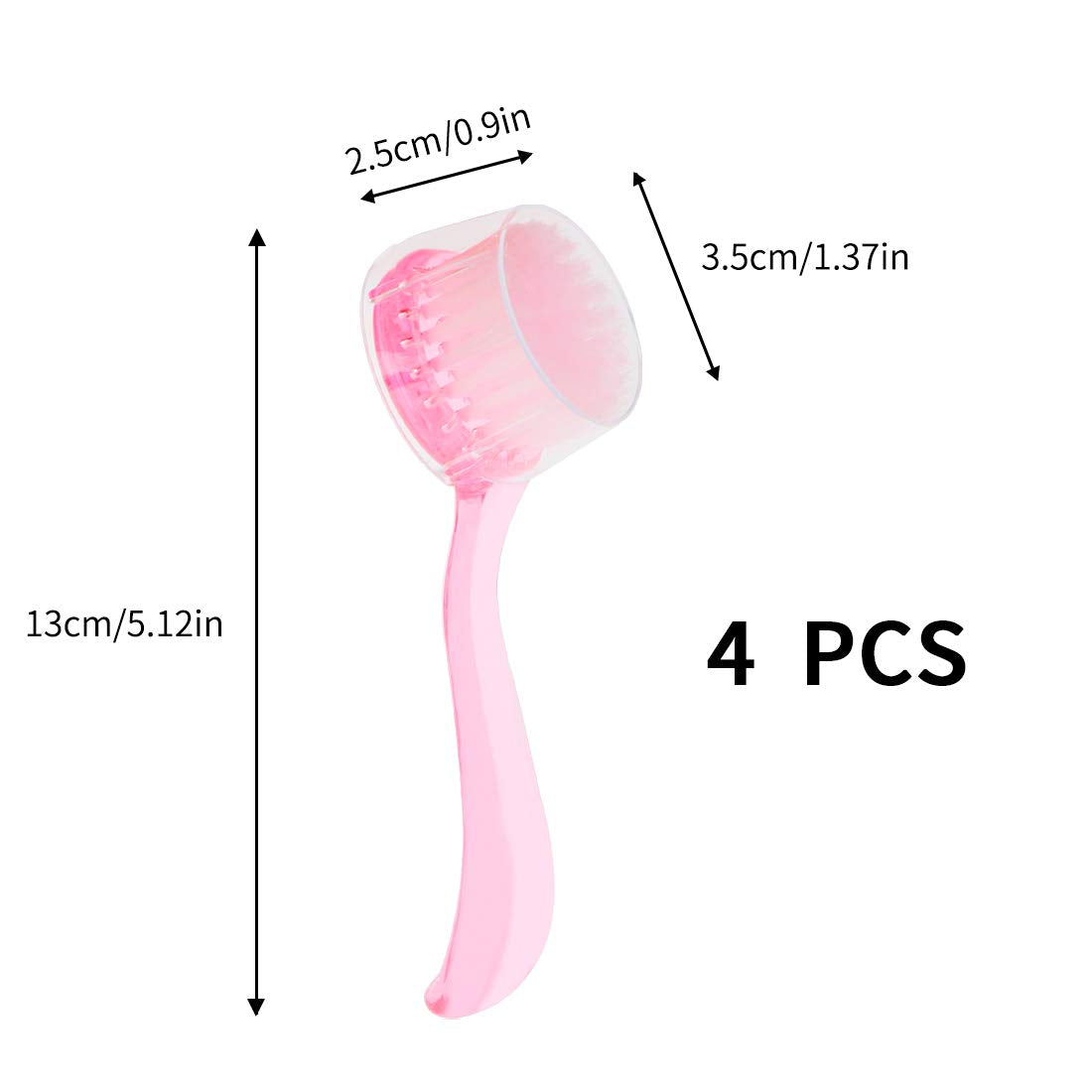 Beomeen four-pack facial cleansing brushes for travel and home use