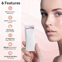 BEOVEA quick 8-second heat curler delivers fast, lasting curl.