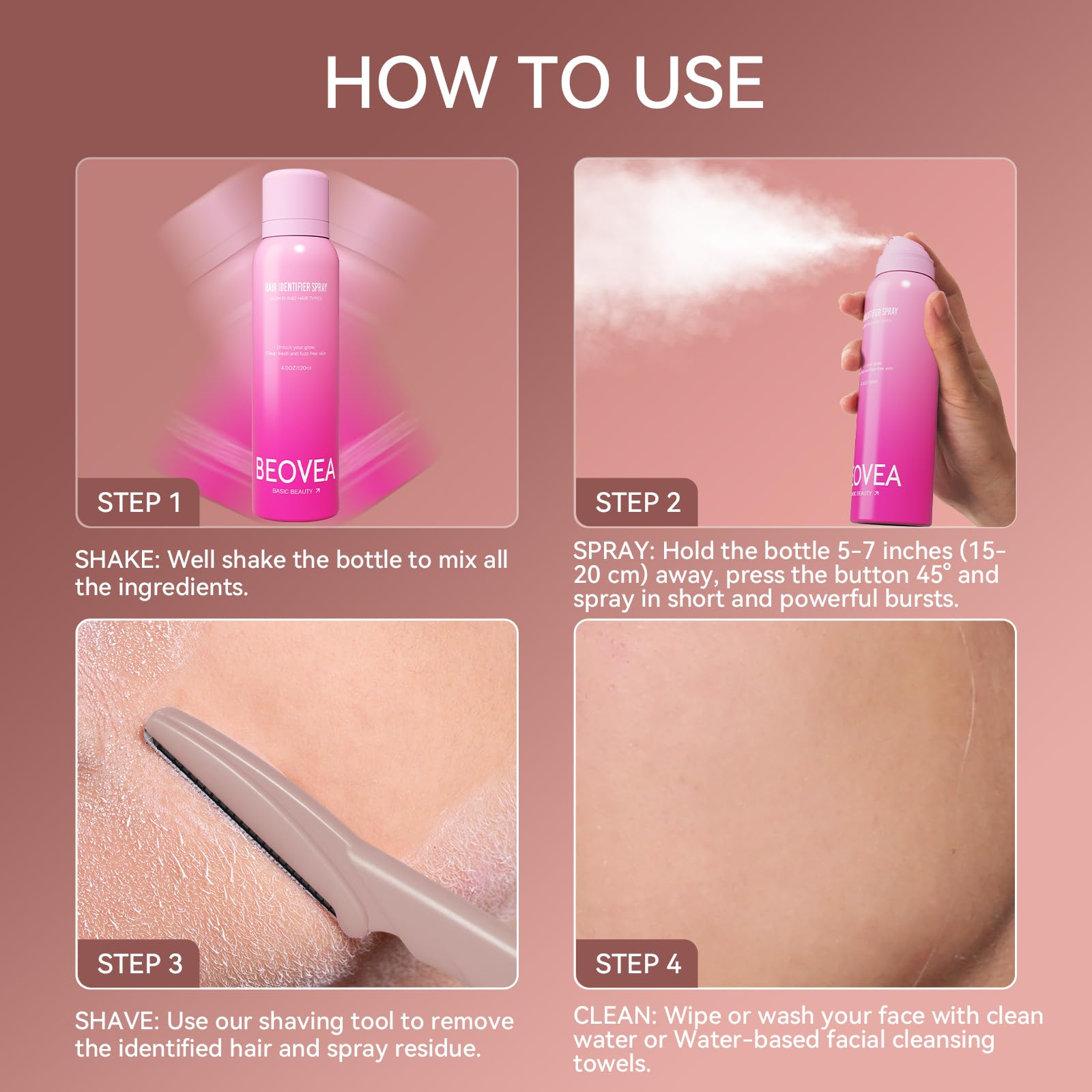 BEOVEA aplicación simple para dermaplaning seguro y cómodo