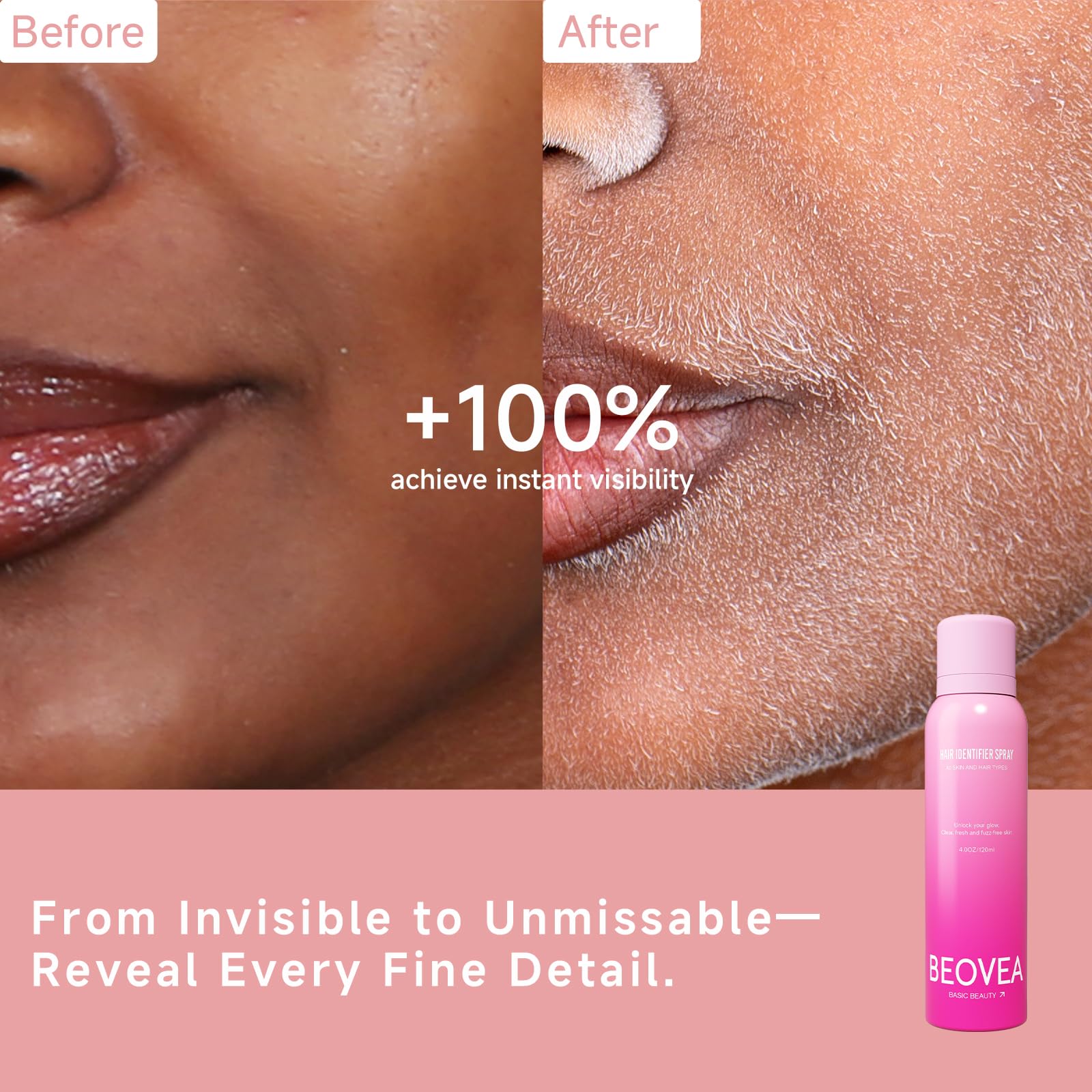 BEOVEA efecto piel radiante tras dermaplaning y afeitado