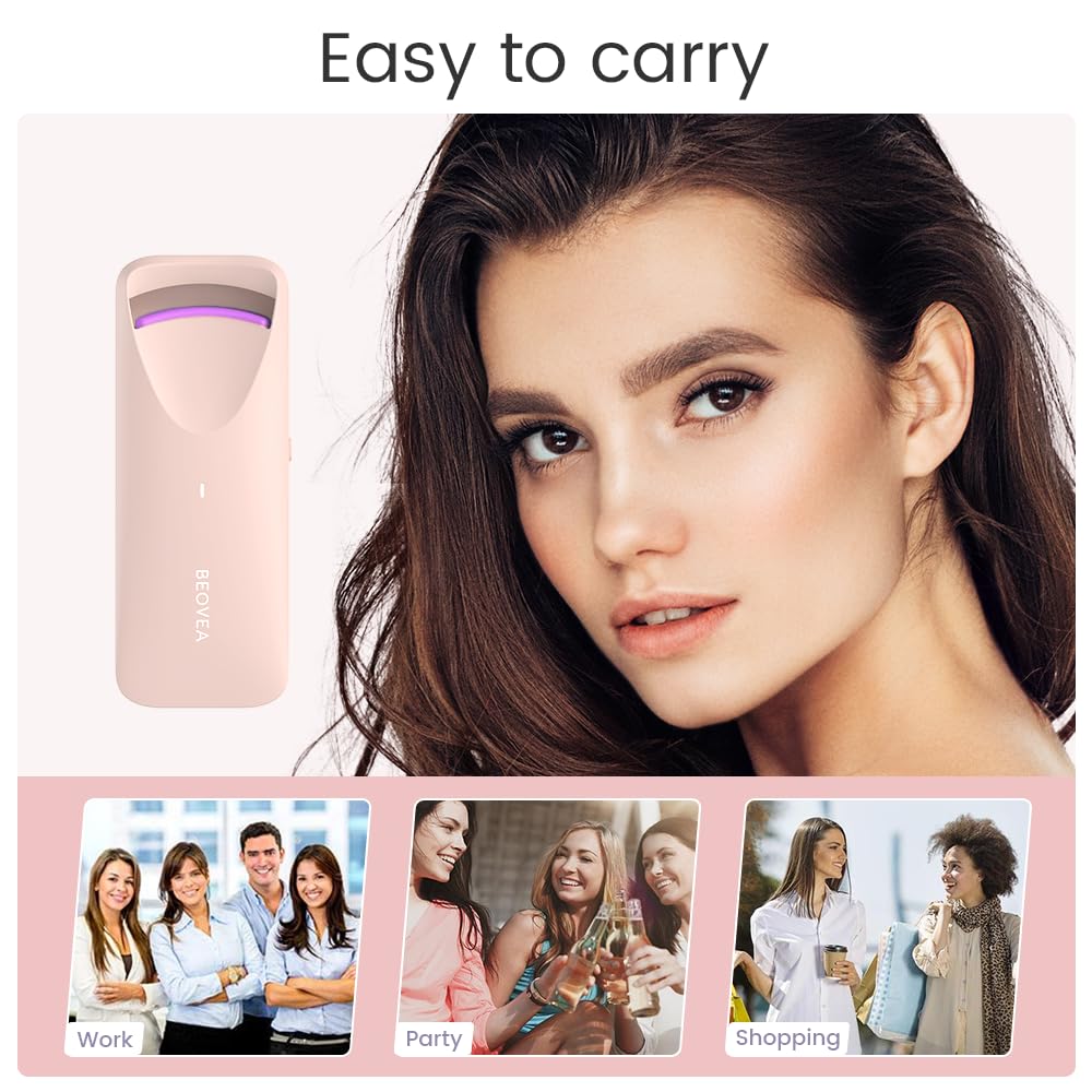 BEOVEA curler works on all lash types for daily ease