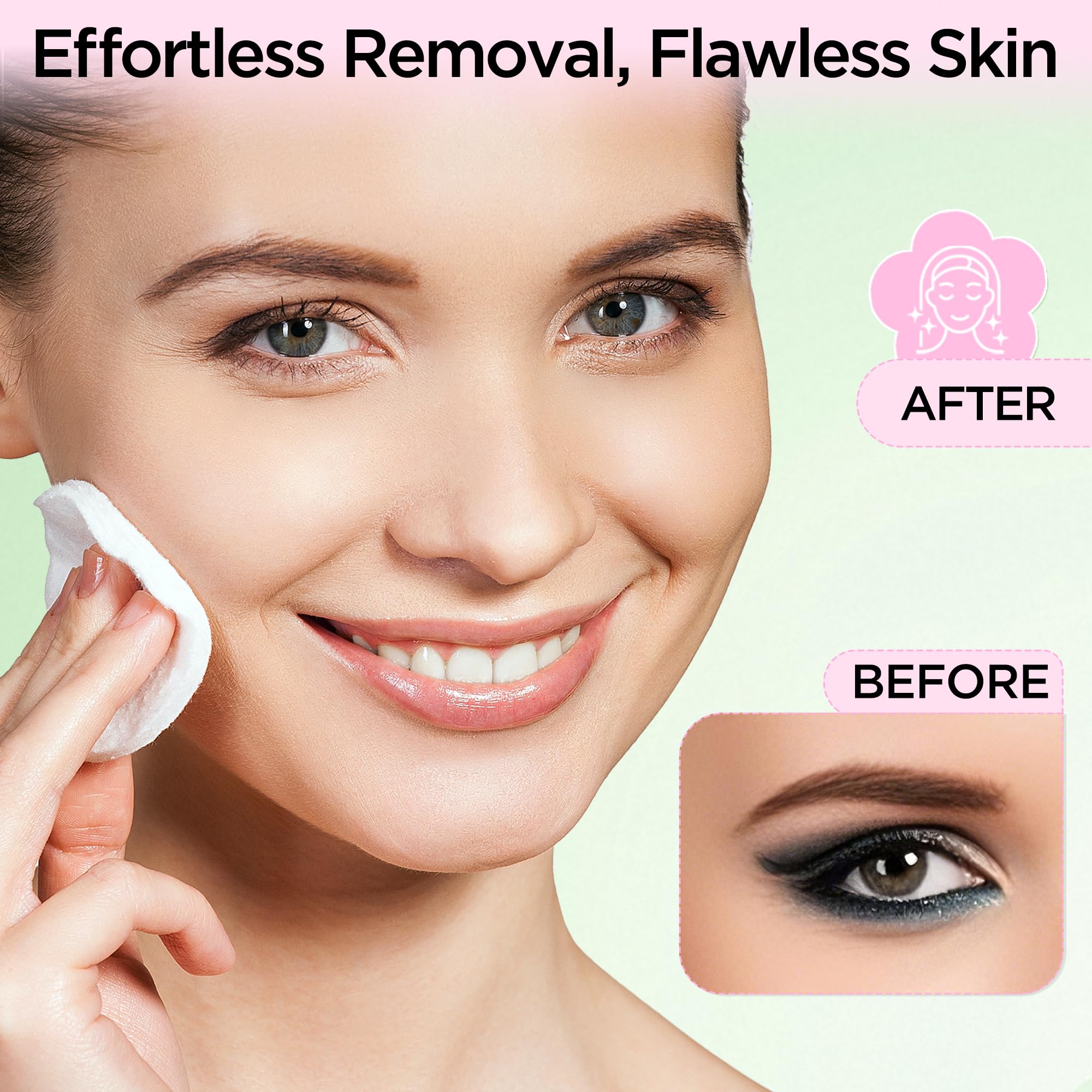 Bepholan Cluster Lash Remover label close-up featuring Centella Asiatica and Jojoba