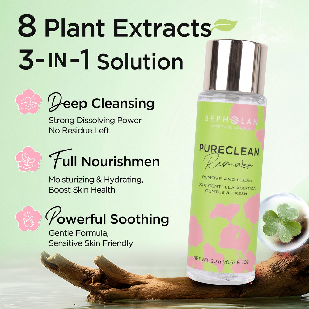 Bepholan remover packaging highlights dual-phase formula for efficient cleansing