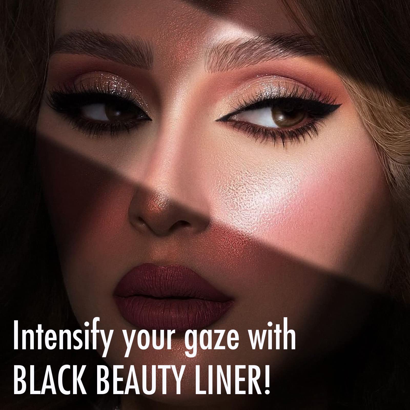 Delineador BEPHOLAN negro gel trazo preciso para looks versátiles.
