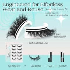 Bepholan eyelash close-up showing three-dimensional volume and lightweight feel
