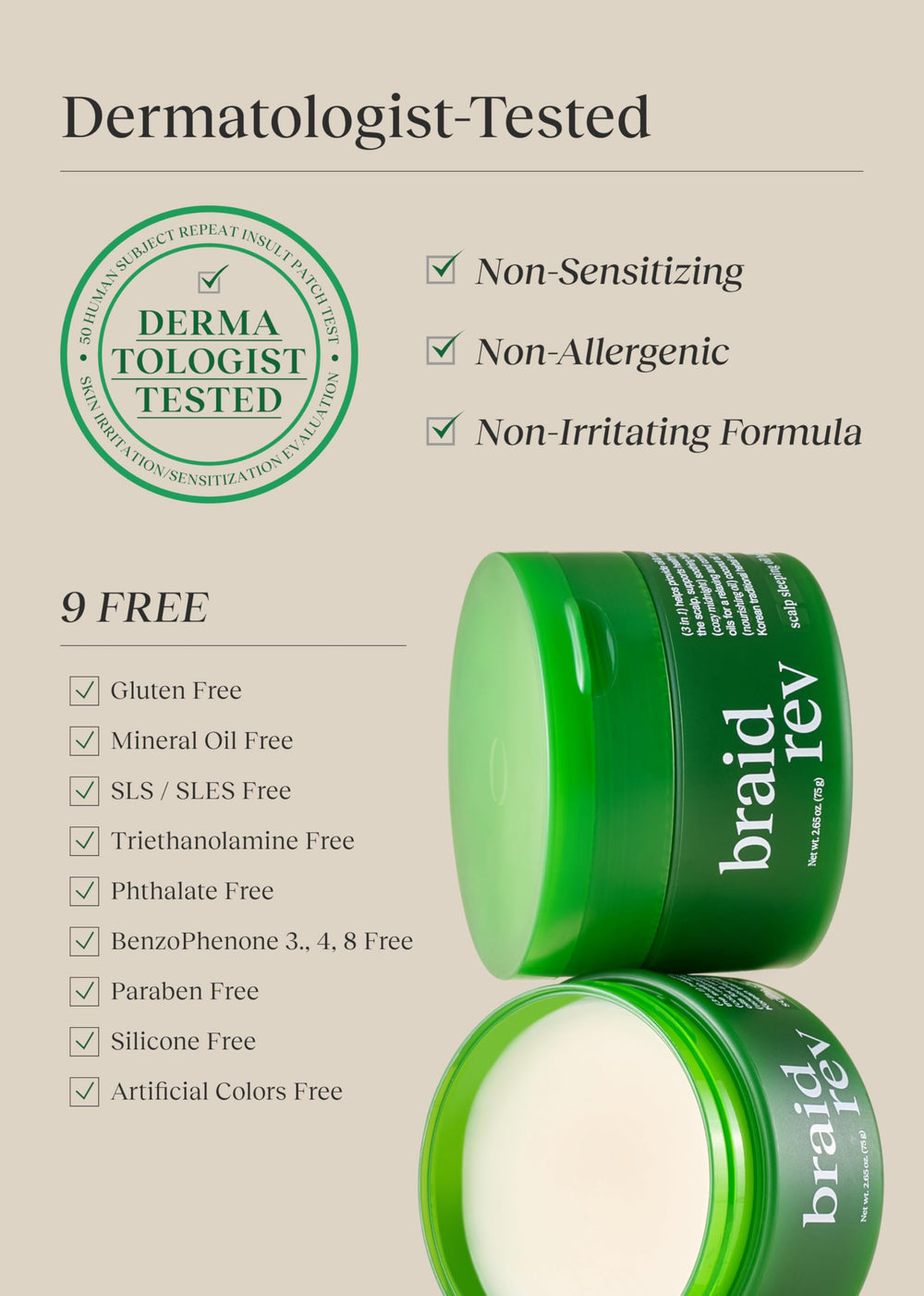 Bephor Braid Rev Balm combats dry scalp with moisture balance