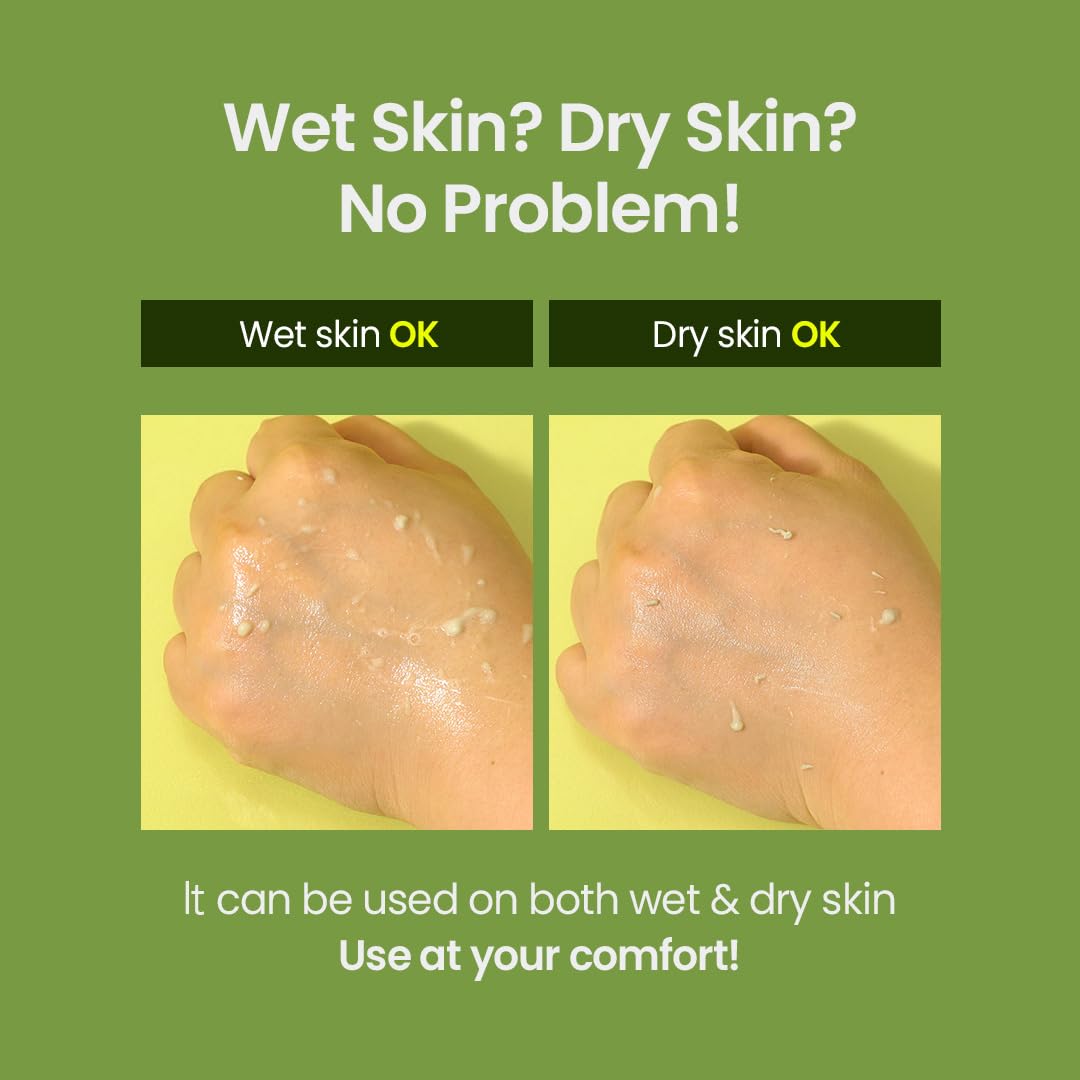 Beplain aplicación exfoliante en la ducha para piel suave.