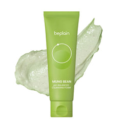 Beplain Mung Bean Purifying Foam bottle for gentle daily cleanse on sensitive skin.