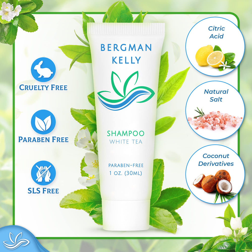 Bergman Kelly travel conditioner with foil seal for leak protection on trips.