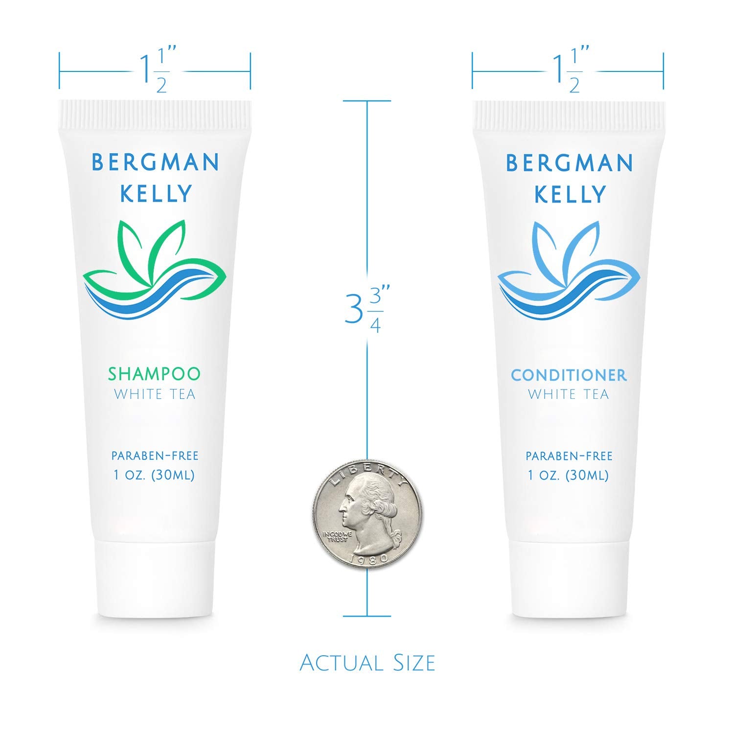 Bergman Kelly white tea scent tubes offer refreshing hotel fragrance.