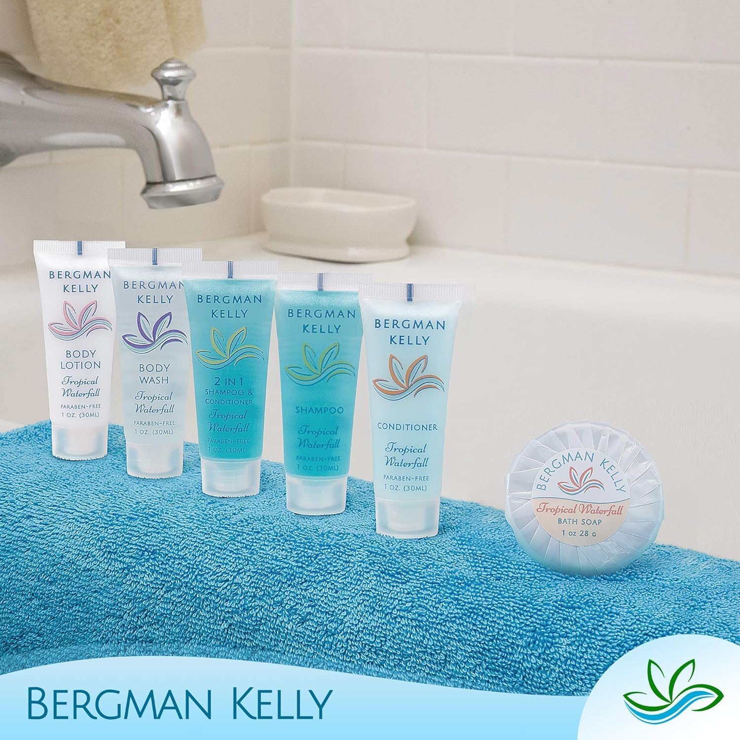 BERGMAN KELLY 1oz soap bars perfect for Airbnb guest bathrooms.
