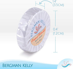 BERGMAN KELLY bulk hotel amenities soap bars ready for restocking.