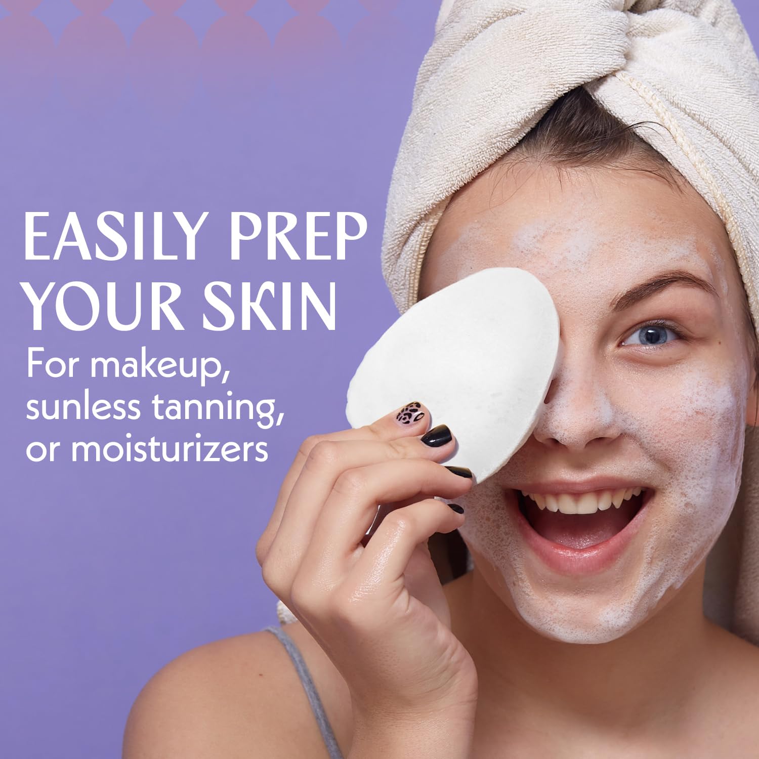 Berkland exfoliating sponge for face refines pores and smooths skin.