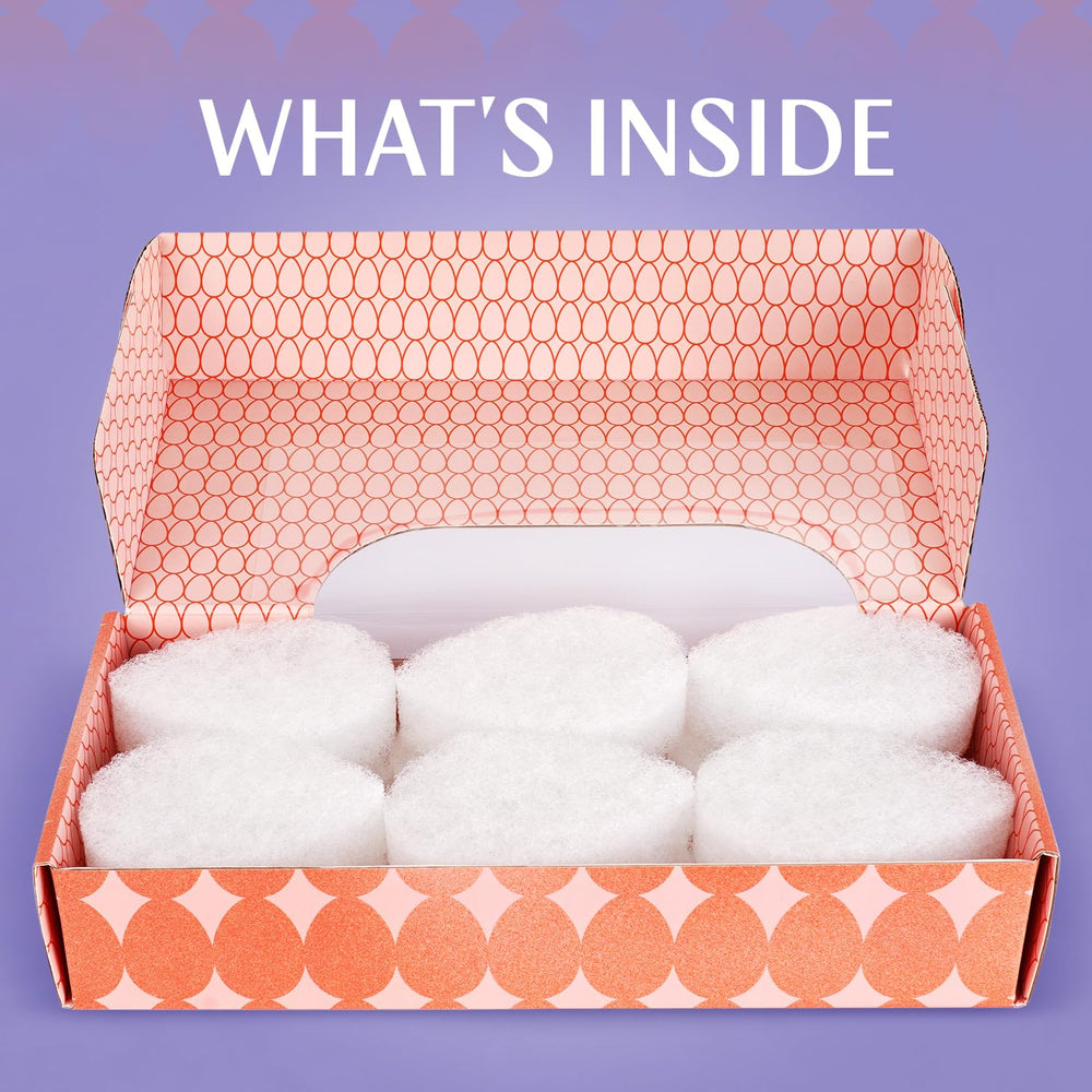 Berkland sponge removes masks and preps skin for serums.
