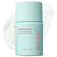 Berkland Revive Green Tea Serum bottle ready for red light pre-treatment hydration.