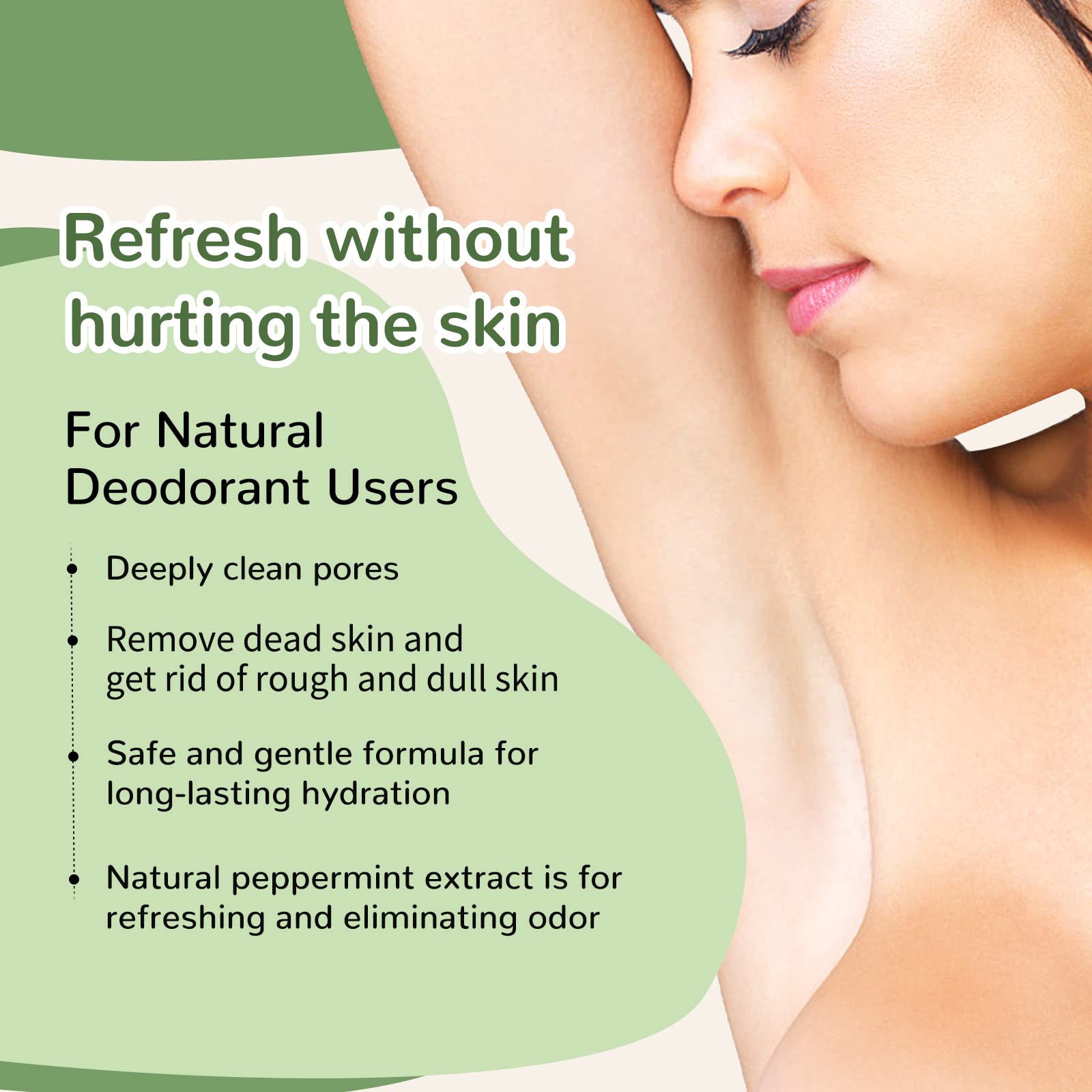 Berlaney Detox pies suaves: exfolia e hidrata durante la rutina