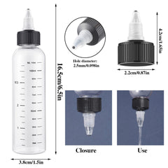 BESARME applicator tip with pre-cut hole for controlled flow