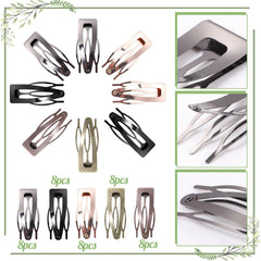 Clip BESARME 2 pulgadas oro rosa, acabado brillante para looks elegantes.