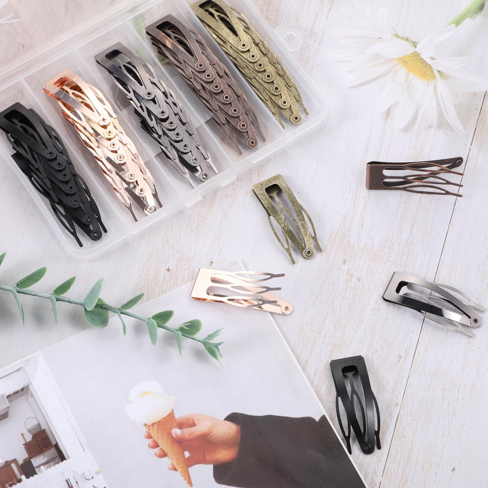 Clip BESARME rojo bronce antiguo, color vibrante para ocasiones.