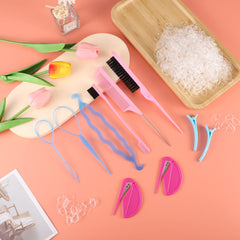 BESARME tease brush with thick bristles for detangling