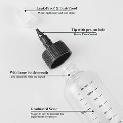 BESARME twist-on cap keeps contents leak-free and clean
