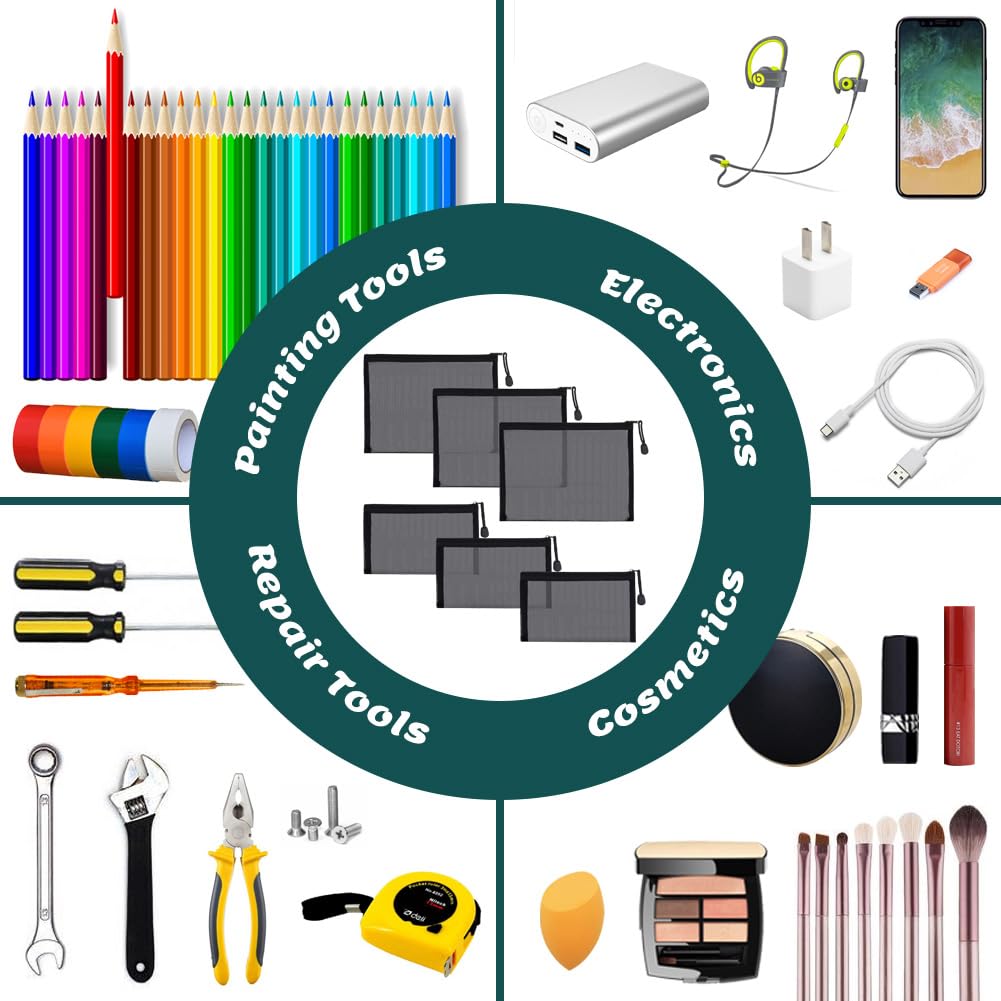 besharppin damp items dry and stay organized in mesh pouches