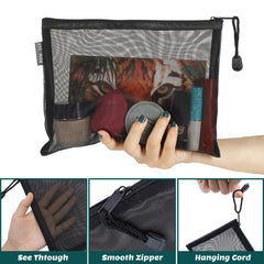 besharppin nylon mesh pouch with see-through design for easy identification