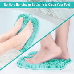 Cepillos flexibles de BESKAR XL para pies llegan a entre-dedos para una limpieza profunda.