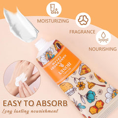 BESNEL chamomile hand cream gift set for calming, breathable skin feel