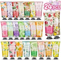 BESNEL 24-pack crema de manos, presentación regalo atractiva para mujer.
