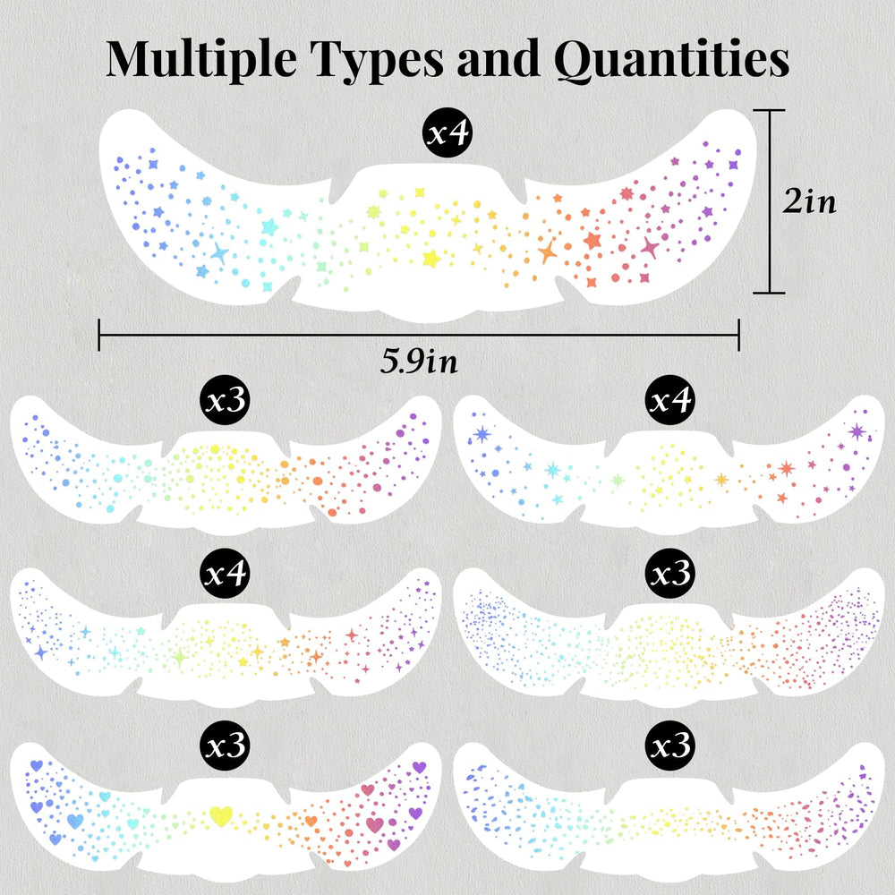 Besnel glitter freckles circles pattern patches for natural shimmer all day
