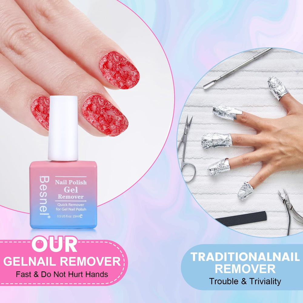 Besnel at-home manicure setup enabling easy DIY gel polish changes.