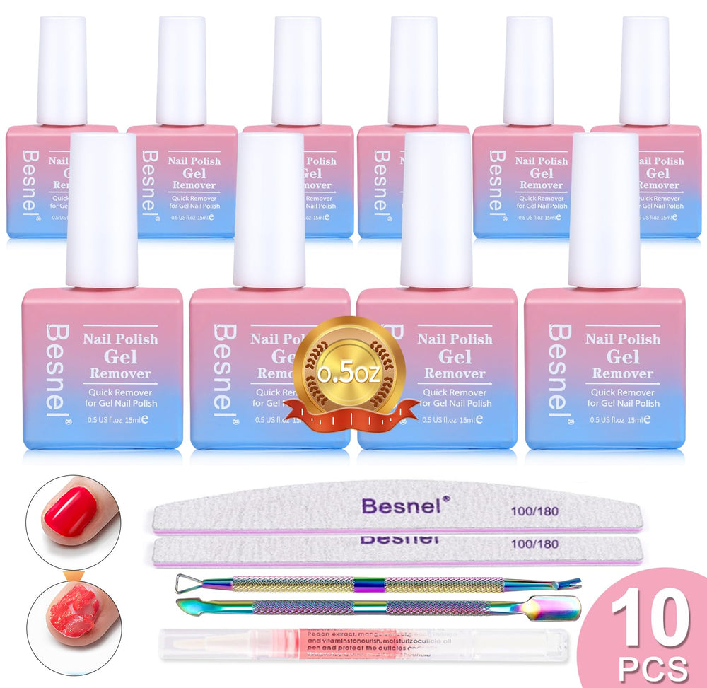 BESNEL gel polish remover pack for rapid at-home removal