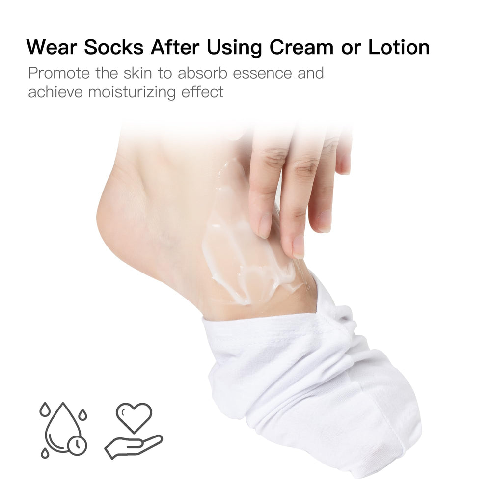 Crema de manos BESSLEE para uso nocturno con guantes suaves.