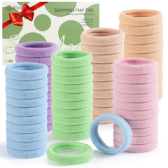 Bessrung 100-piece candy-color hair ties for versatile daily styling