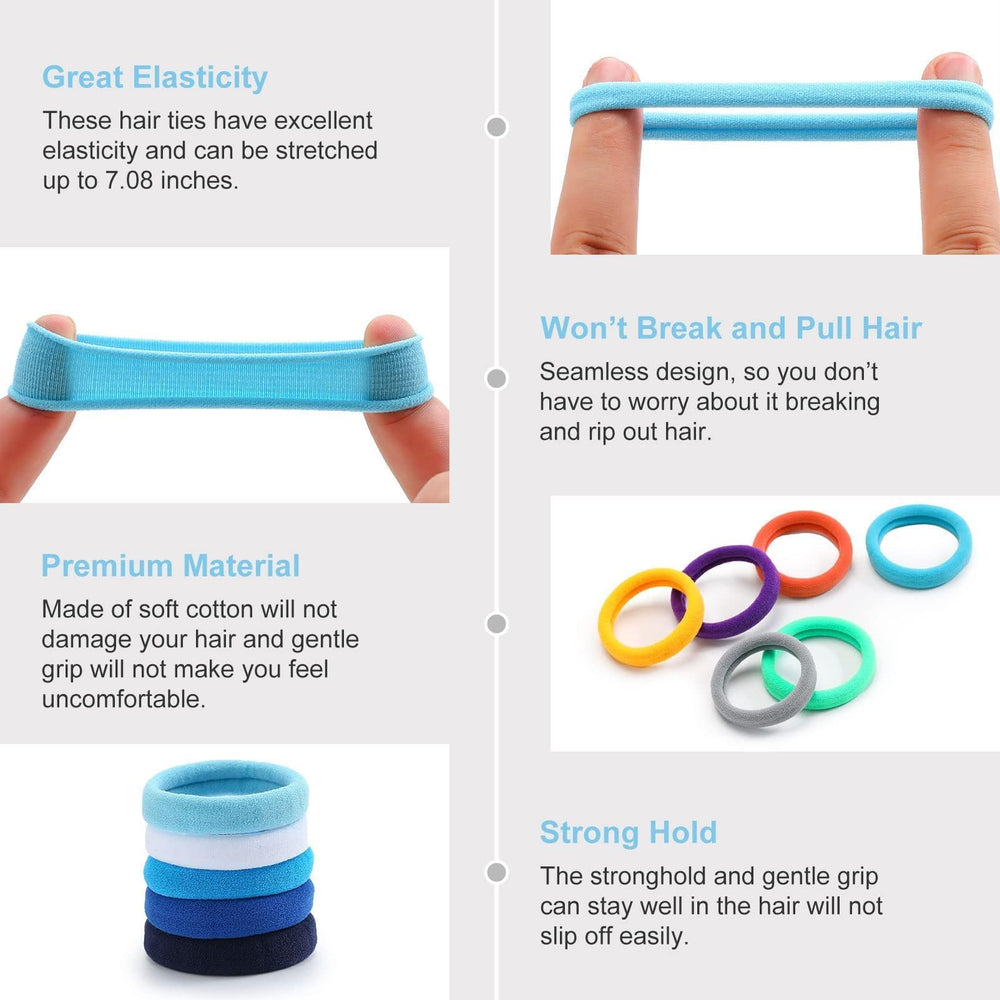 Bessrung colorful hair ties set offering vibrant options for outfits.
