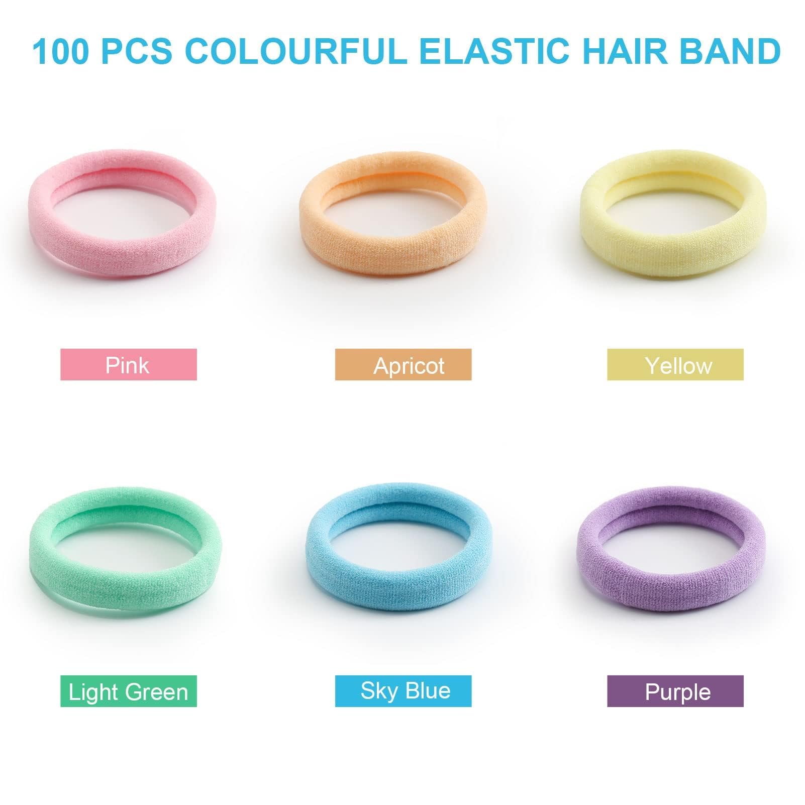 Bessrung hair ties with 1.5 inch diameter for thick or curly hair