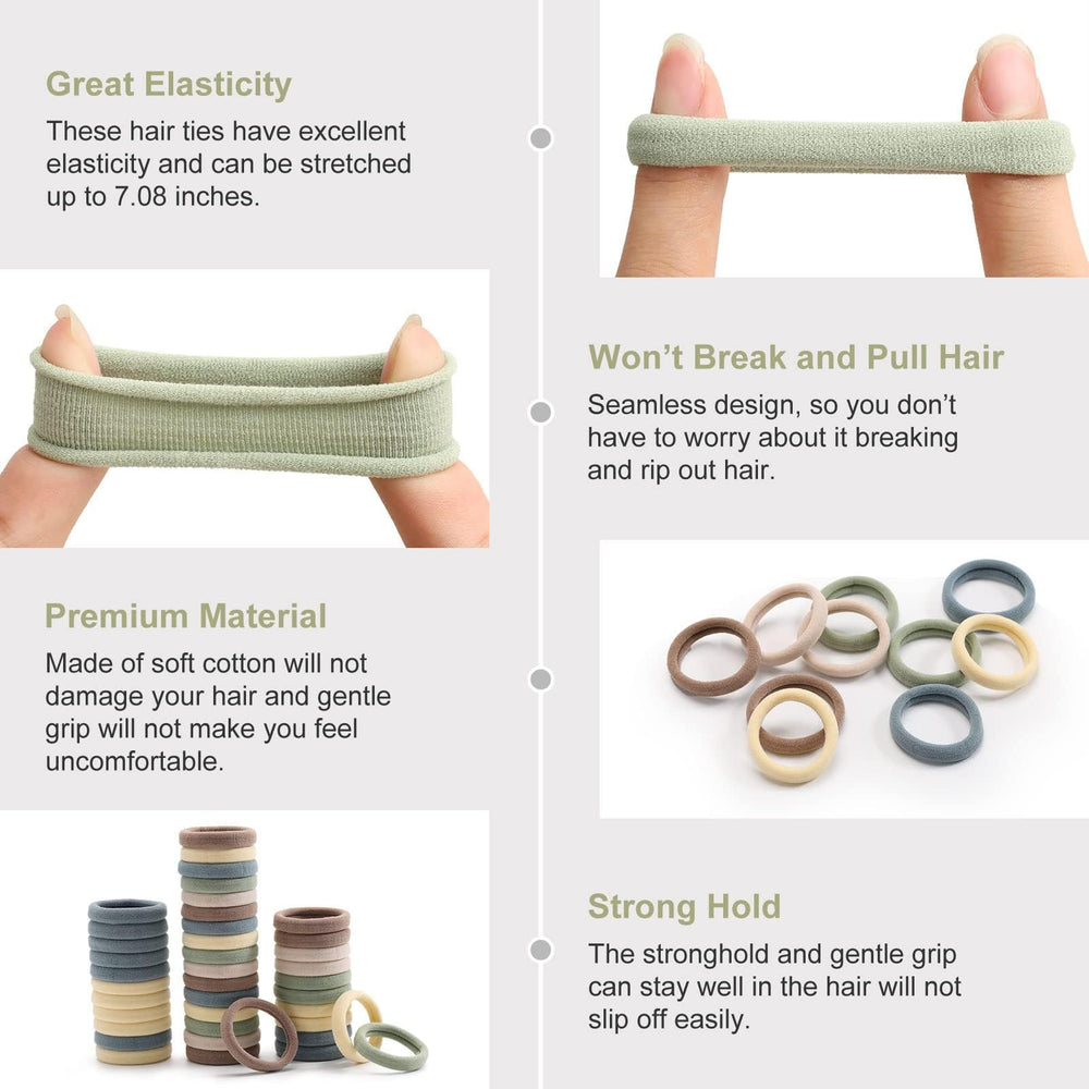 Bessrung easy-remove no-snag hair tie demonstrates gentle removal.