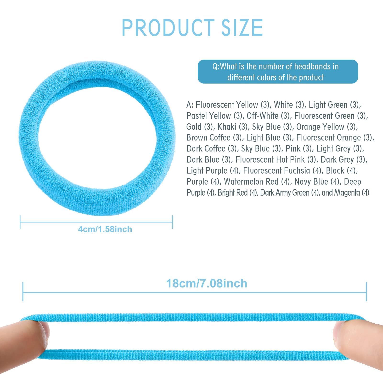 Bessrung hair ties suitable for thick or thin hair and various lengths.