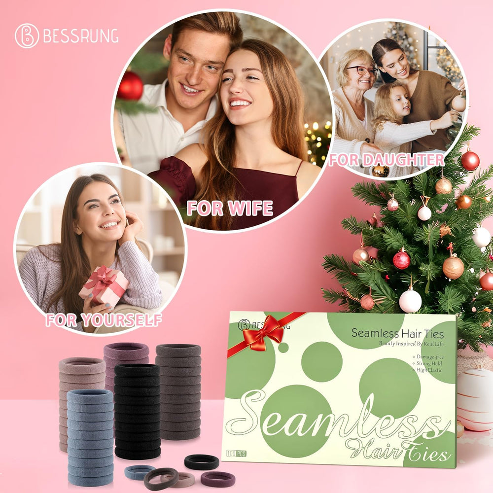 Bessrung natural-color hair ties blend with any shade.
