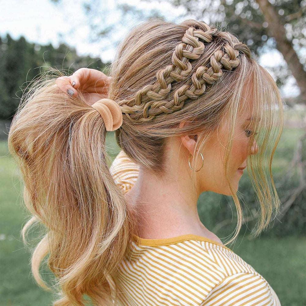 Bessrung ponytail styling ideas with candy colors