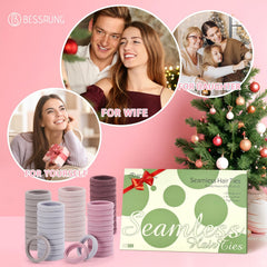 Close-up of Bessrung nylon hair ties showing soft, durable material and smooth surface.