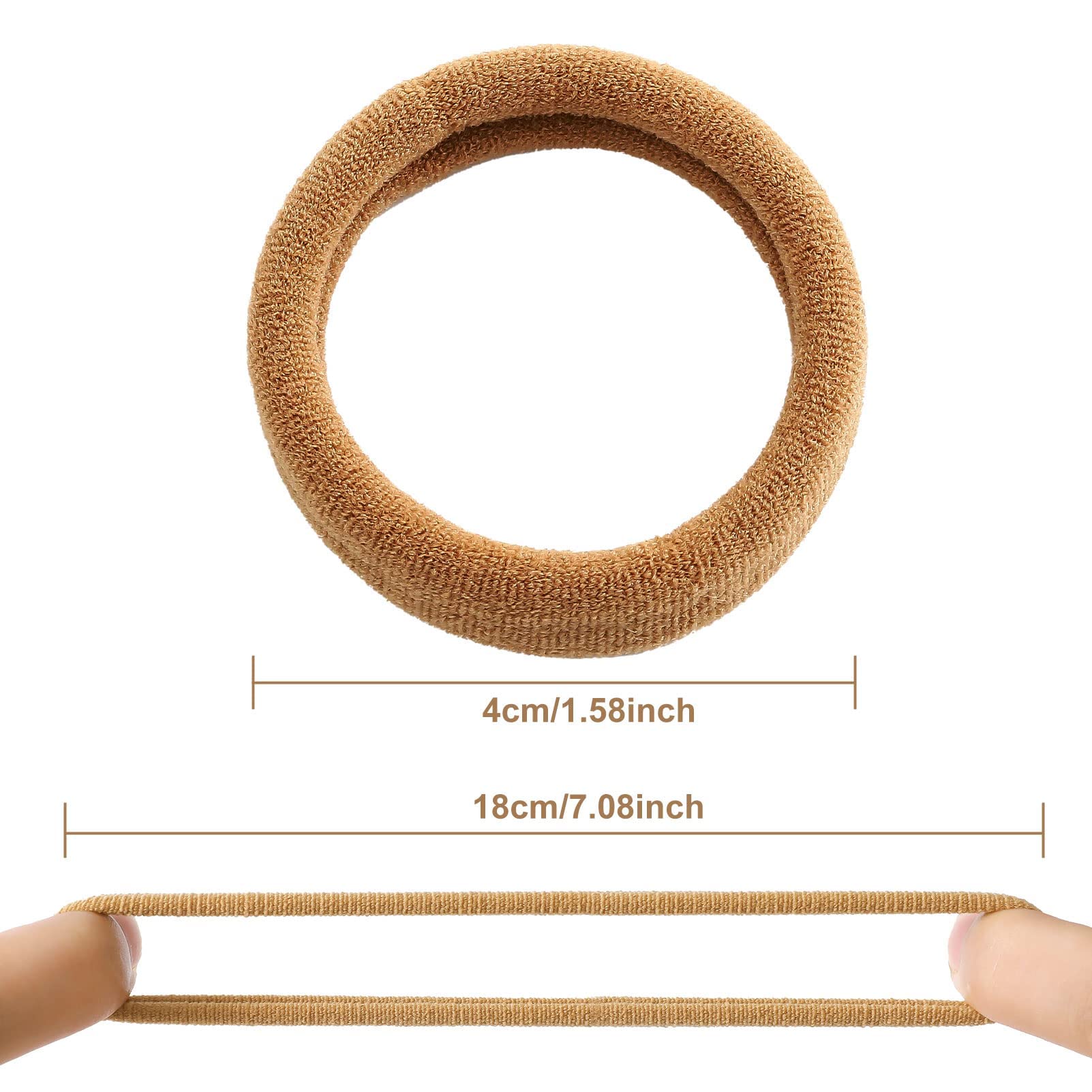 Bessrung soft, no-damage hair ties preserve hair integrity during wear.