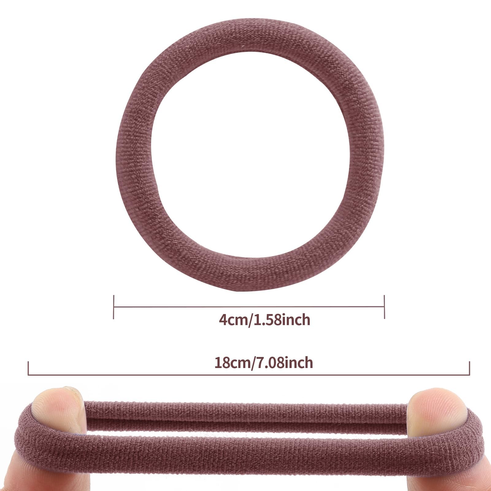 Bessrung soft nylon hair ties highlight no-damage design for safe styling.