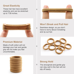 Bessrung stretched hair ties demonstrate strong elasticity and durable hold.