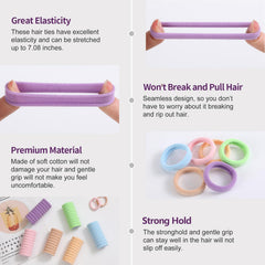 Bessrung thick-stretchy hair ties hold hair firmly without damage